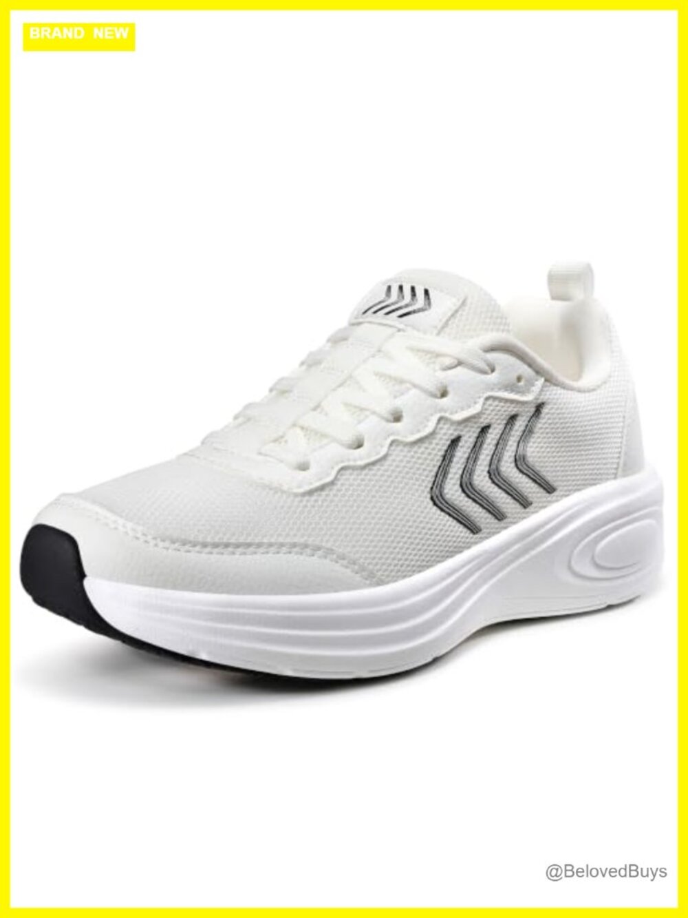 Women's Lightweight Breathable Mesh Walking Sneakers Lace-Up Athletic Shoes